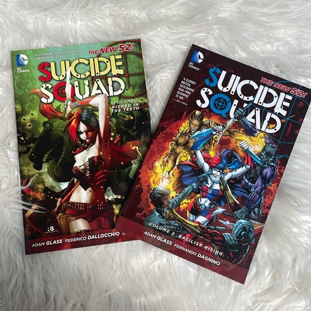 Suicide Squad DC Comic Book vol 1 & 2 Set kicked in the teeth / Basilisk Rising